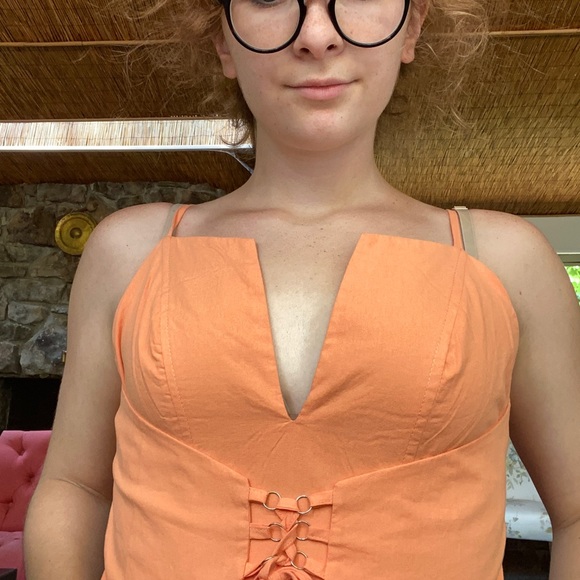Orange corset dress - Picture 3 of 4